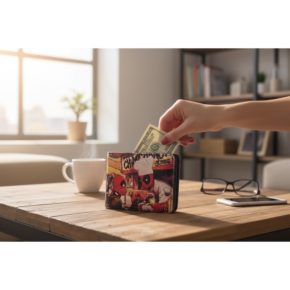 Deadpool Chimi Changas Marvel Comics Bifold Wallet